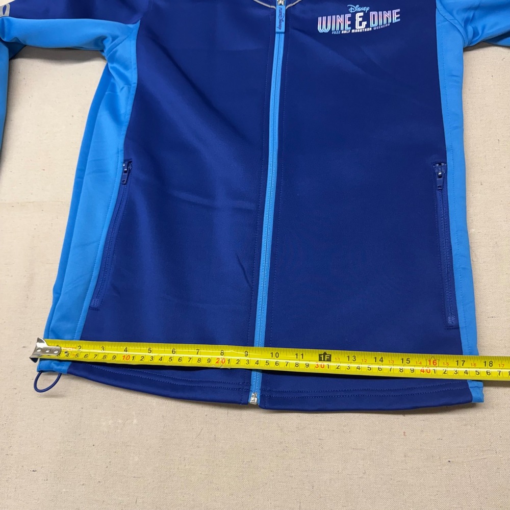 Disney Wine & Dine 2022 Half Marathon Weekend Blue Full Zip Jacket Women Small - Picture 5 of 13